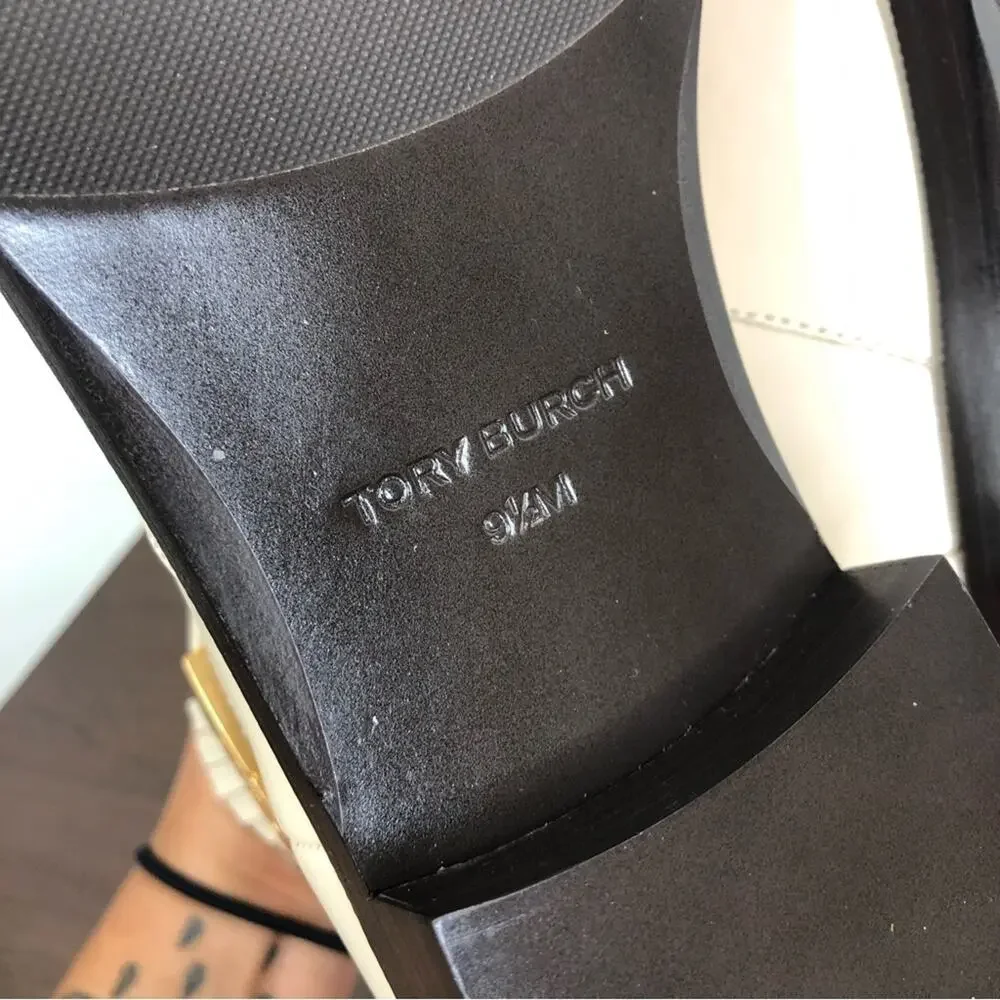 NEW Tory Burch T Hardware Leather Chelsea Boots in Dulce De Leche Size 9.5M
